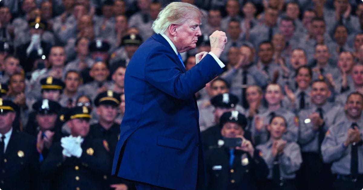 President Donald Trump speaks about the Strait of Hormuz maritime security.