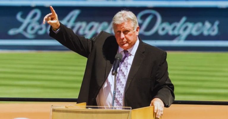 Veteran MLB pitcher Tommy John on the mound during his professional career