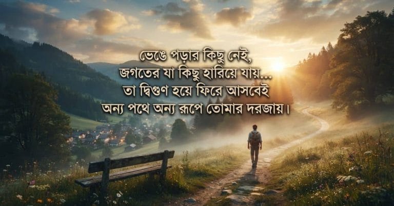 জীবনের কঠিন সময় পেরিয়ে সাফল্যের পথে এগিয়ে যাওয়ার অনুপ্রেরণামূলক ছবি।