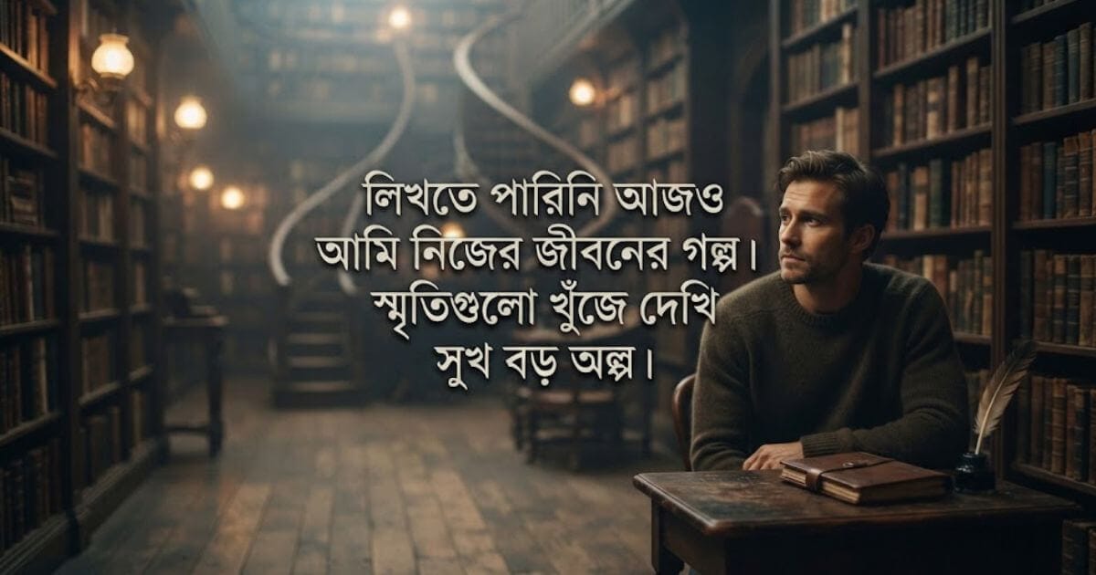 জীবনের গল্প ও স্মৃতির পাতা নিয়ে আবেগঘন লেখার কভার ছবি