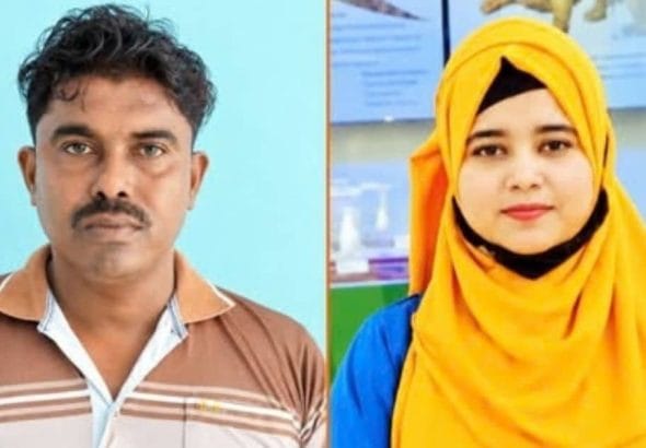 প্রবাসী স্বামী সাইফুল ইসলাম ও তার স্ত্রী জান্নাতুল ফেরদৌস