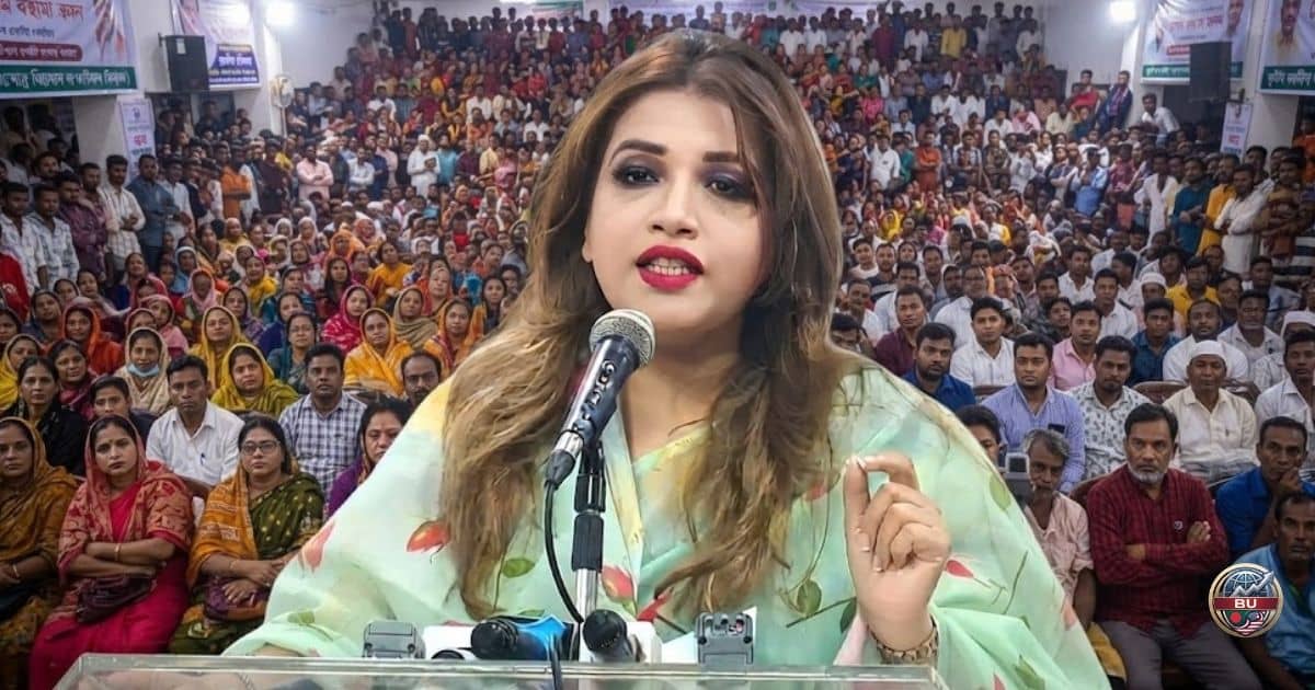 শামা ওবায়েদের বক্তব্যের রাজনৈতিক সভার ছবি