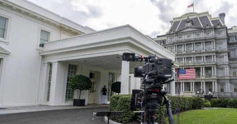 White House press briefing area