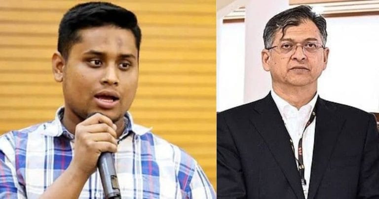 এমপি হাসনাত আব্দুল্লাহ এবং স্বরাষ্ট্রমন্ত্রী সালাহউদ্দিন আহমেদ।